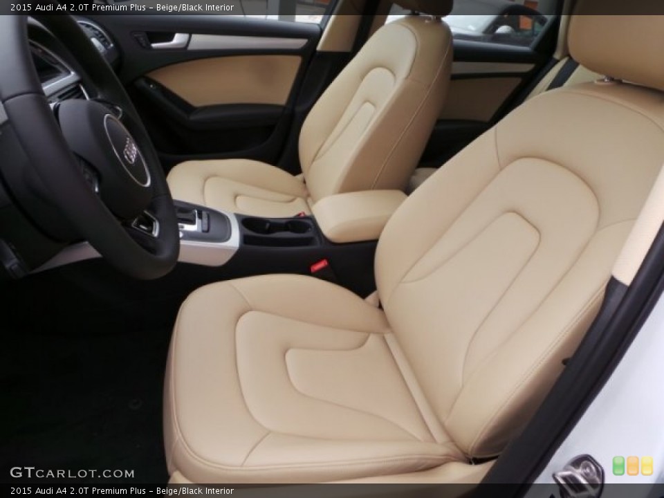 Beige/Black Interior Front Seat for the 2015 Audi A4 2.0T Premium Plus #102001613