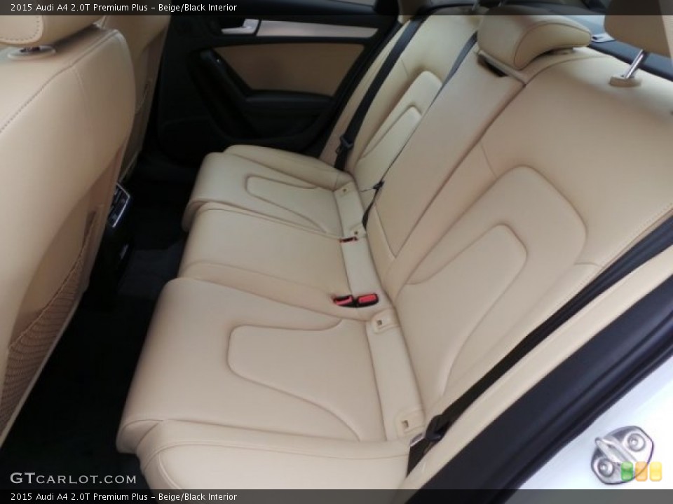 Beige/Black Interior Rear Seat for the 2015 Audi A4 2.0T Premium Plus #102001904