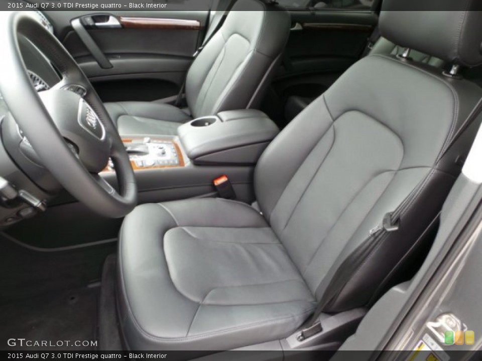 Black Interior Front Seat for the 2015 Audi Q7 3.0 TDI Prestige quattro #102003110