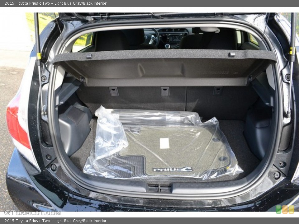 Light Blue Gray/Black Interior Trunk for the 2015 Toyota Prius c Two #102003134