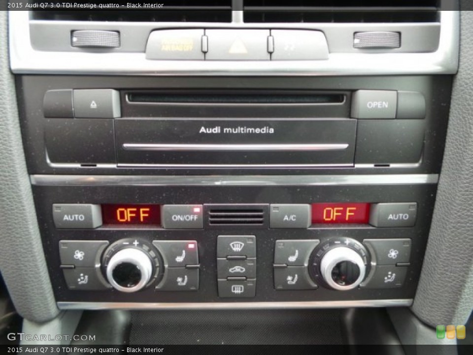 Black Interior Controls for the 2015 Audi Q7 3.0 TDI Prestige quattro #102003311