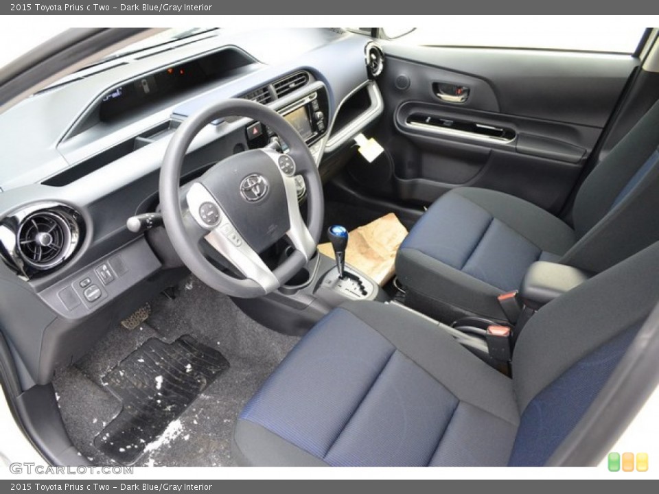 Dark Blue/Gray Interior Prime Interior for the 2015 Toyota Prius c Two #102003317