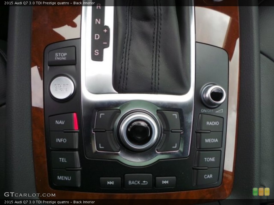 Black Interior Controls for the 2015 Audi Q7 3.0 TDI Prestige quattro #102003334