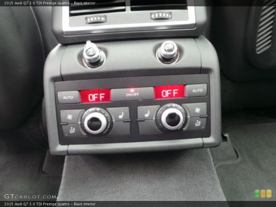 Black Interior Controls for the 2015 Audi Q7 3.0 TDI Prestige quattro #102003425
