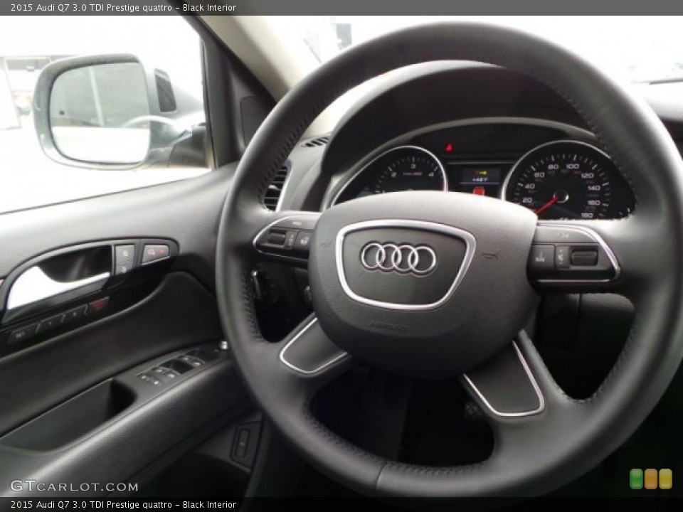 Black Interior Steering Wheel for the 2015 Audi Q7 3.0 TDI Prestige quattro #102003470