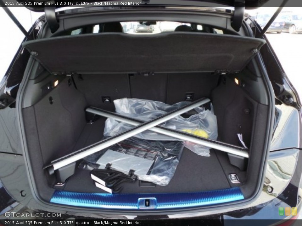 Black/Magma Red Interior Trunk for the 2015 Audi SQ5 Premium Plus 3.0 TFSI quattro #102005081