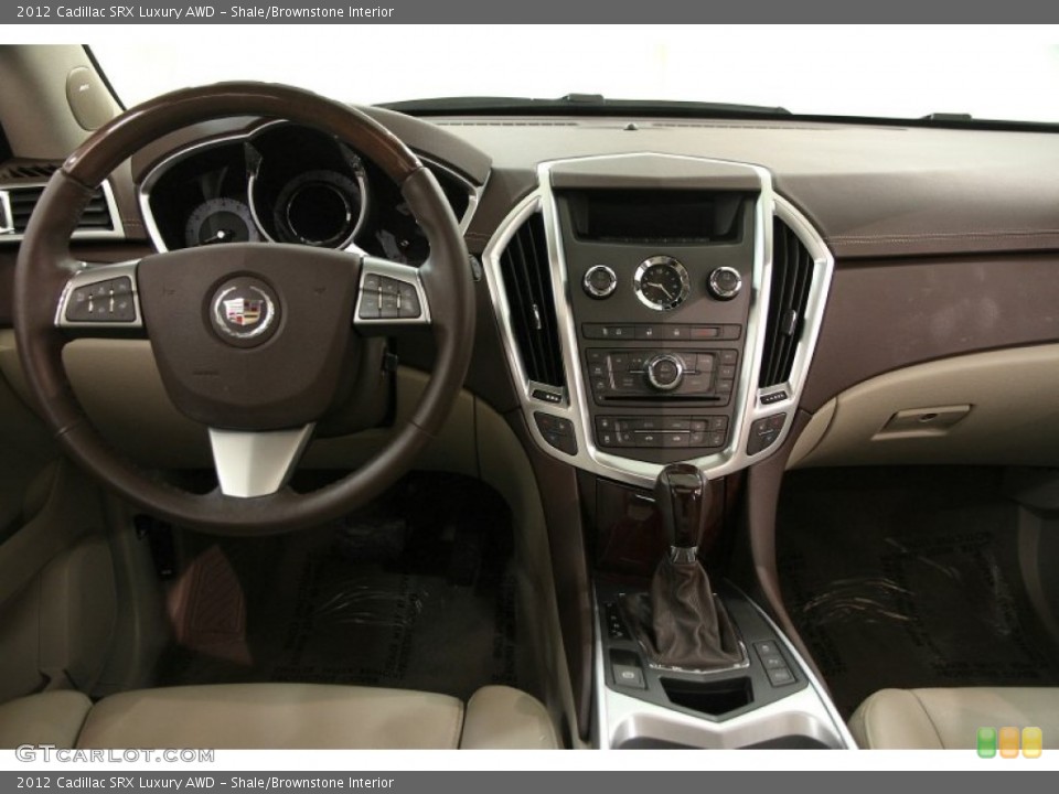 Shale/Brownstone Interior Dashboard for the 2012 Cadillac SRX Luxury AWD #102009080