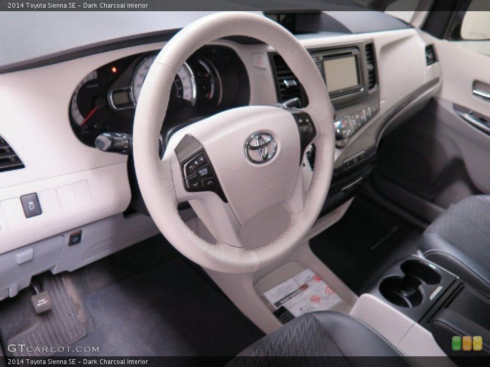 Dark Charcoal Interior Steering Wheel for the 2014 Toyota Sienna SE #102009161