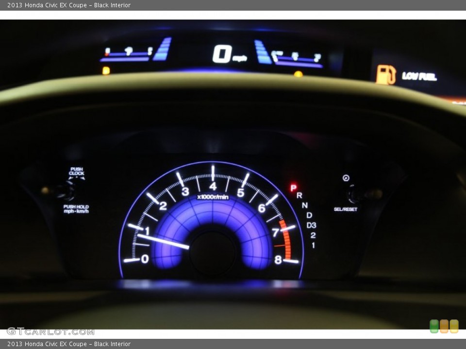 Black Interior Gauges for the 2013 Honda Civic EX Coupe #102027521