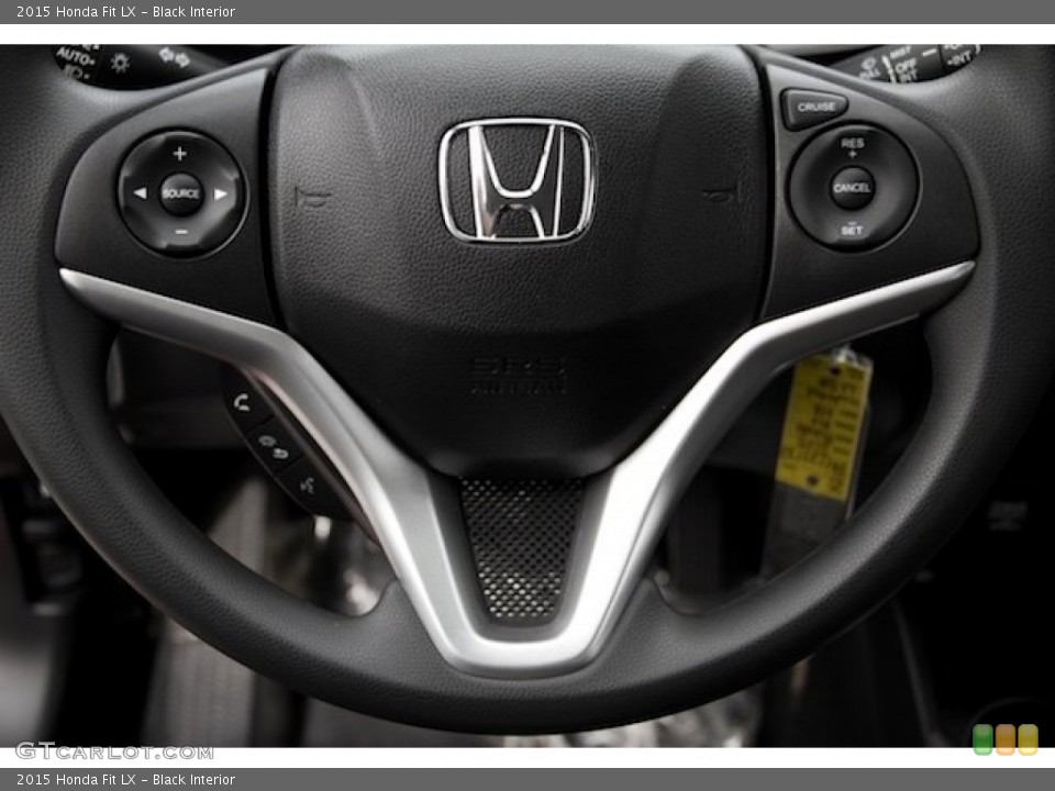 Black Interior Steering Wheel for the 2015 Honda Fit LX #102031851