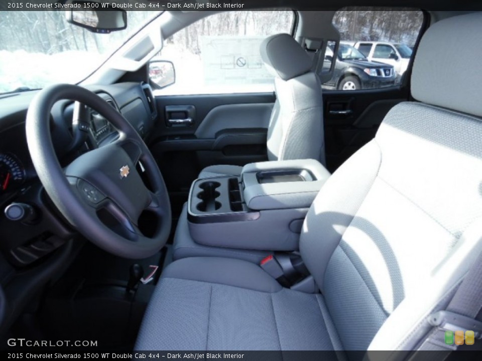 Dark Ash/Jet Black Interior Front Seat for the 2015 Chevrolet Silverado 1500 WT Double Cab 4x4 #102034746