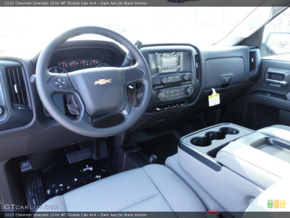 Dark Ash/Jet Black Interior Prime Interior for the 2015 Chevrolet Silverado 1500 WT Double Cab 4x4 #102034786