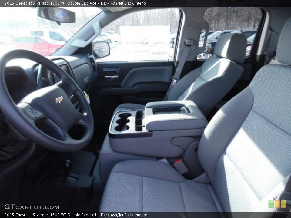 Dark Ash/Jet Black Interior Front Seat for the 2015 Chevrolet Silverado 1500 WT Double Cab 4x4 #102035175