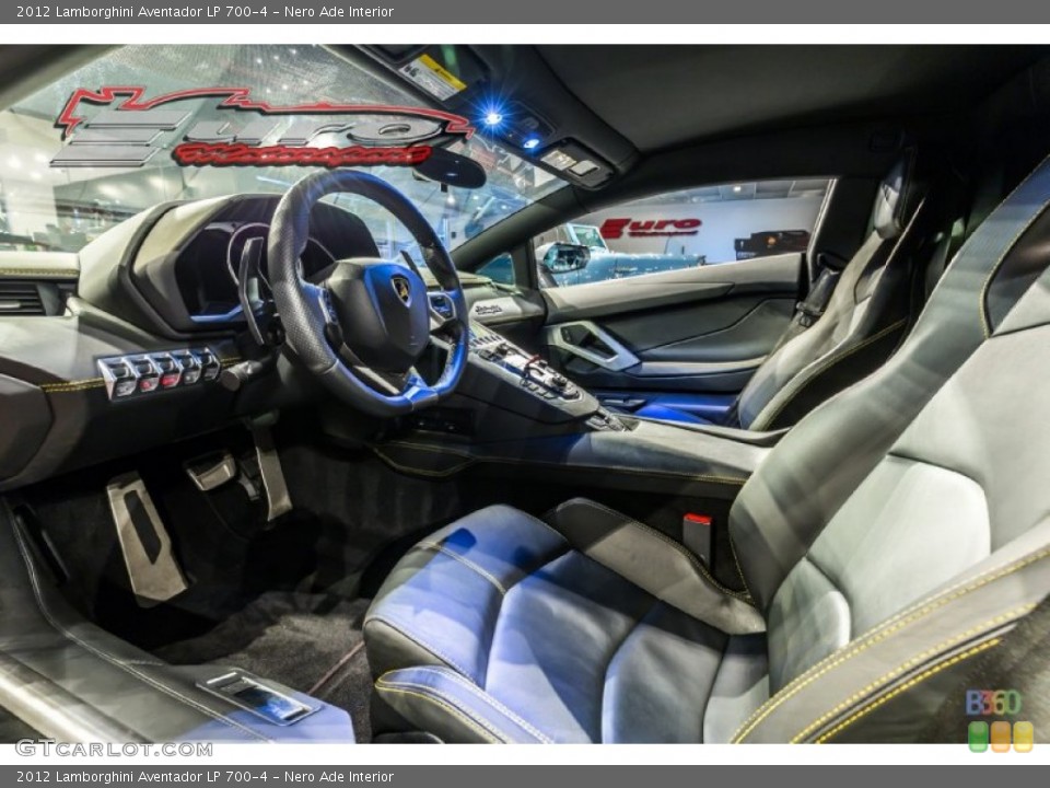 Nero Ade 2012 Lamborghini Aventador Interiors