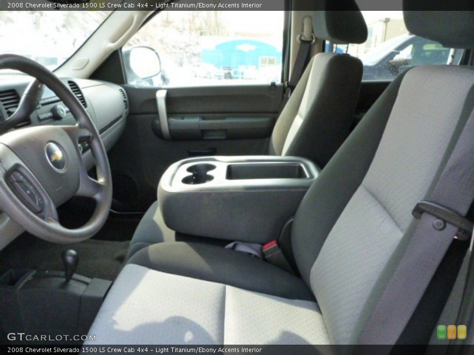 Light Titanium/Ebony Accents Interior Photo for the 2008 Chevrolet Silverado 1500 LS Crew Cab 4x4 #102044971
