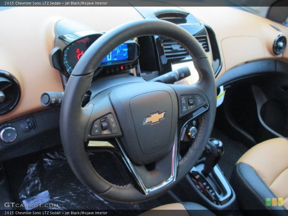 Jet Black/Mojave Interior Dashboard for the 2015 Chevrolet Sonic LTZ Sedan #102051654