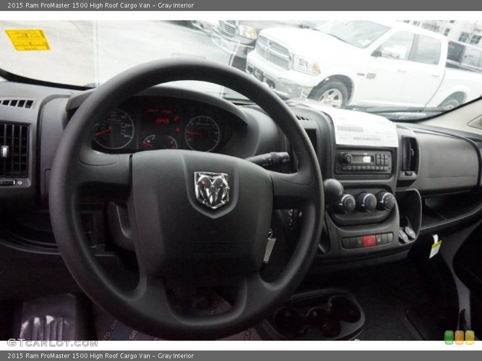 Gray Interior Dashboard for the 2015 Ram ProMaster 1500 High Roof Cargo Van #102054738
