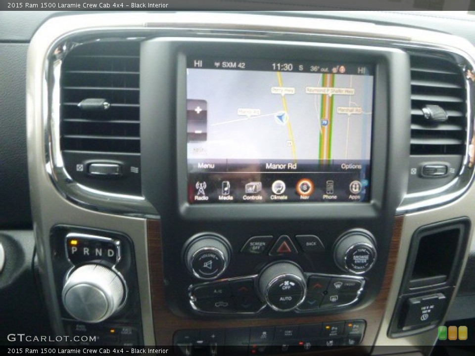 Black Interior Controls for the 2015 Ram 1500 Laramie Crew Cab 4x4 #102055446
