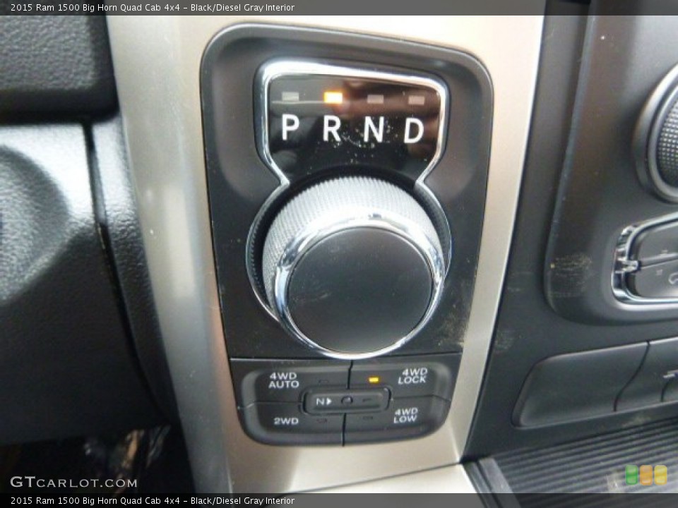 Black/Diesel Gray Interior Transmission for the 2015 Ram 1500 Big Horn Quad Cab 4x4 #102056274