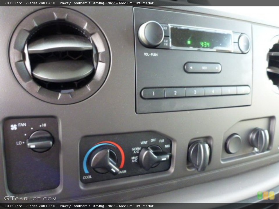 Medium Flint Interior Controls for the 2015 Ford E-Series Van E450 Cutaway Commercial Moving Truck #102058100