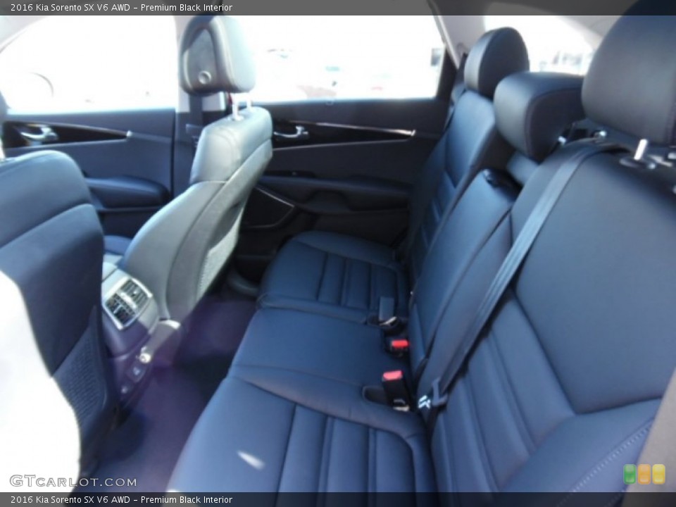 Premium Black Interior Rear Seat for the 2016 Kia Sorento SX V6 AWD #102058302