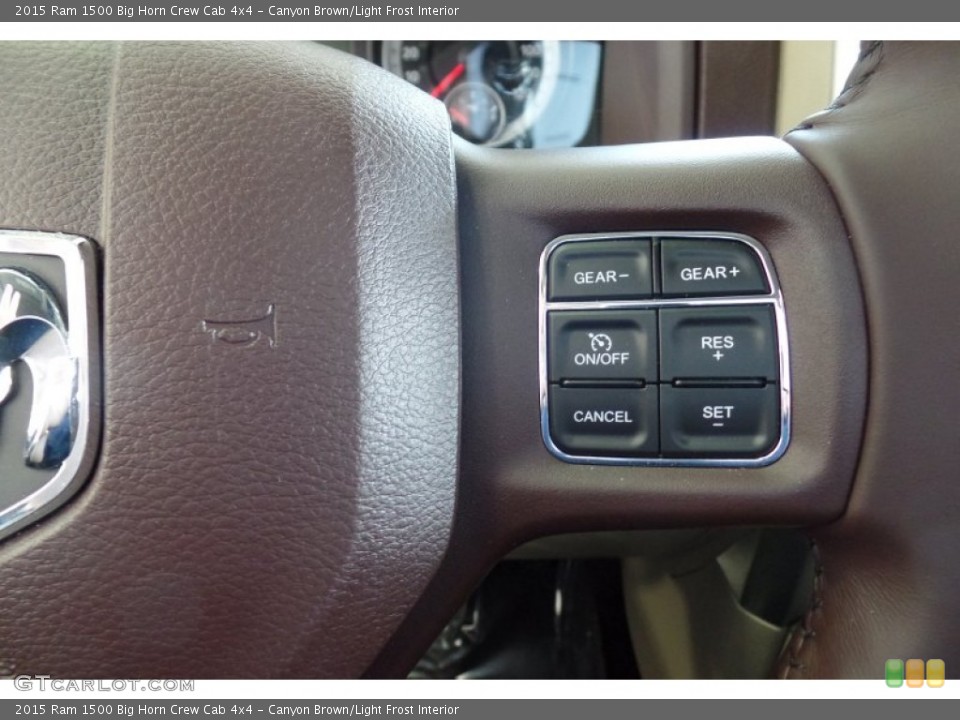 Canyon Brown/Light Frost Interior Controls for the 2015 Ram 1500 Big Horn Crew Cab 4x4 #102064293