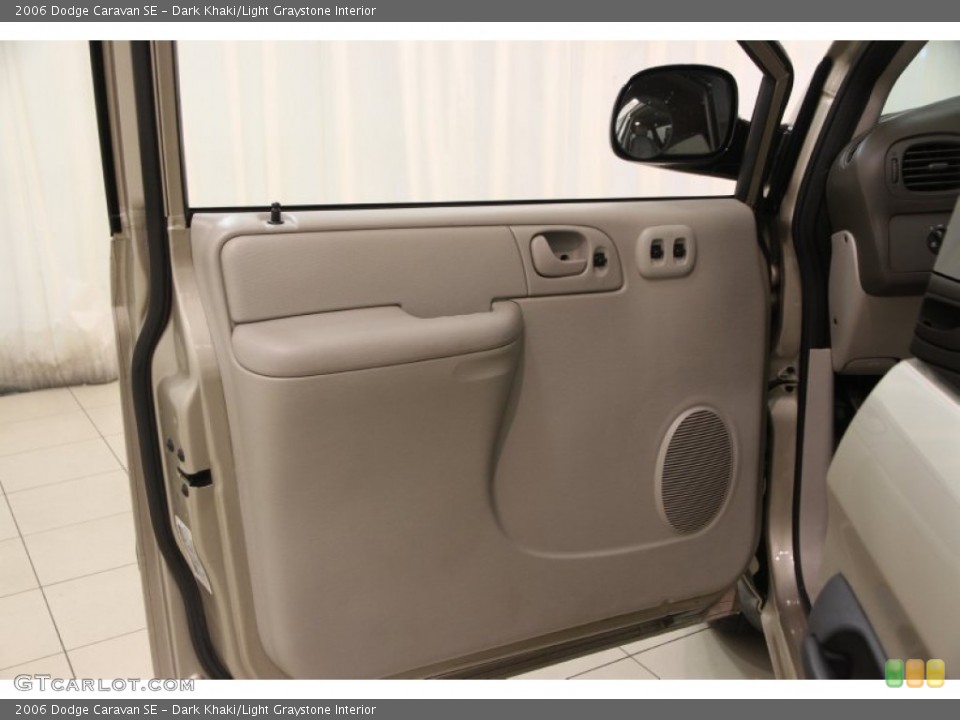 Dark Khaki/Light Graystone Interior Door Panel for the 2006 Dodge Caravan SE #102065598