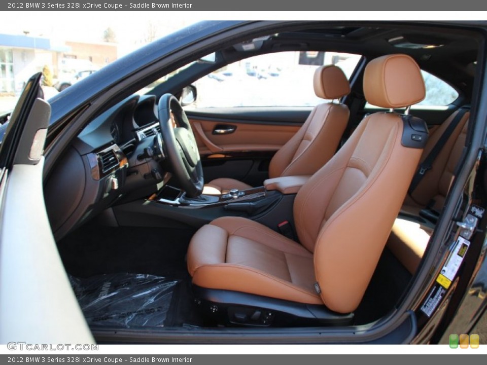 Saddle Brown Interior Photo for the 2012 BMW 3 Series 328i xDrive Coupe #102067032