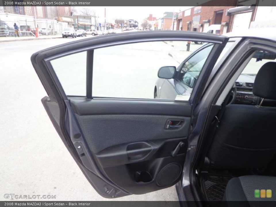 Black Interior Door Panel for the 2008 Mazda MAZDA3 i Sport Sedan #102069245