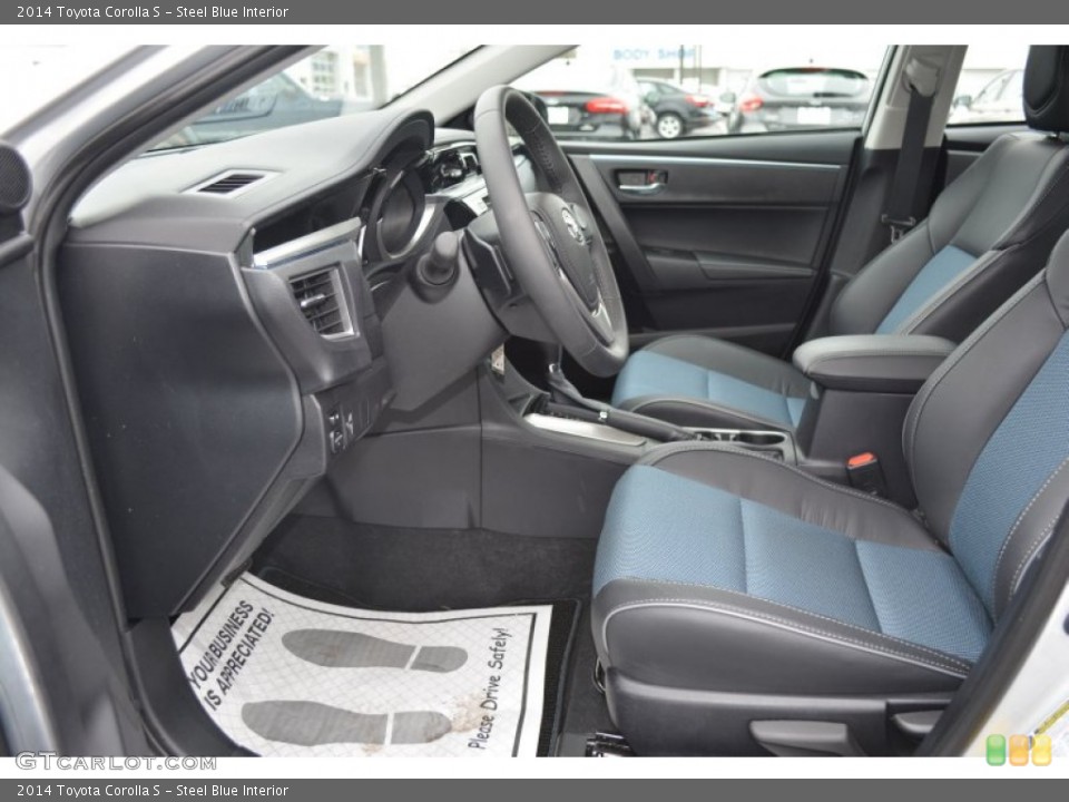 Steel Blue Interior Photo for the 2014 Toyota Corolla S #102075702