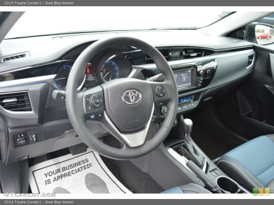 Steel Blue Interior Dashboard for the 2014 Toyota Corolla S #102075717