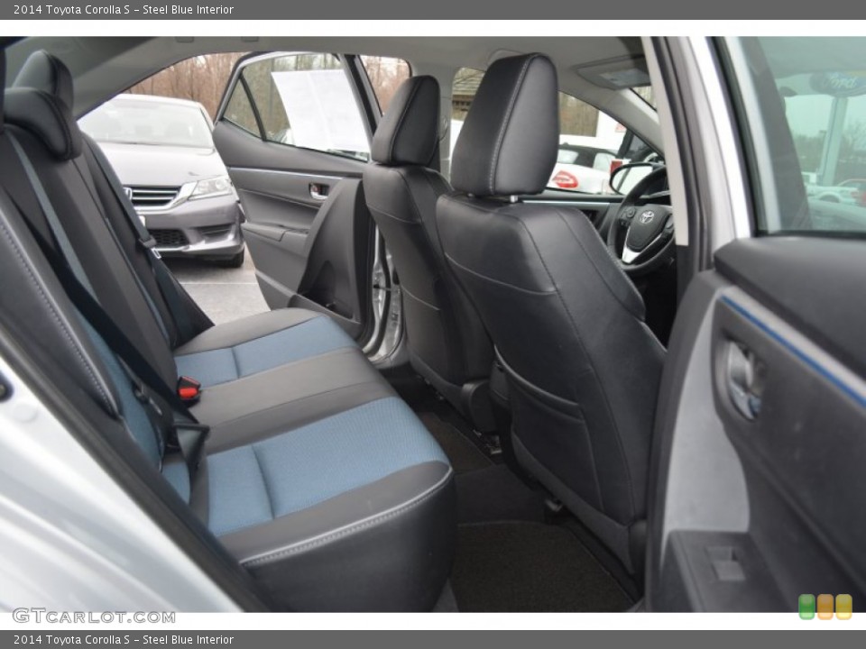 Steel Blue Interior Rear Seat for the 2014 Toyota Corolla S #102075792