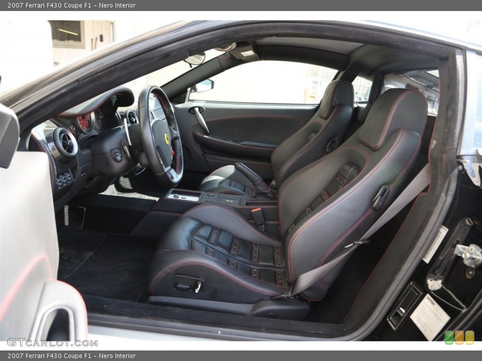 Nero Interior Front Seat for the 2007 Ferrari F430 Coupe F1 #102078315