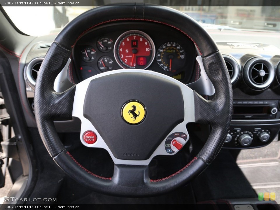 Nero Interior Steering Wheel for the 2007 Ferrari F430 Coupe F1 #102078381