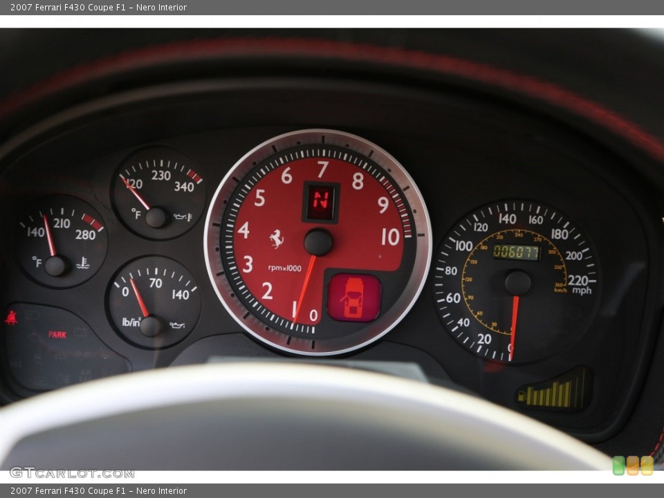 Nero Interior Gauges for the 2007 Ferrari F430 Coupe F1 #102078444