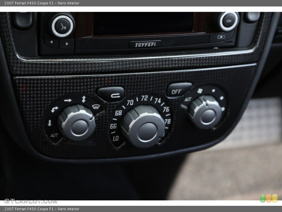 Nero Interior Controls for the 2007 Ferrari F430 Coupe F1 #102078510