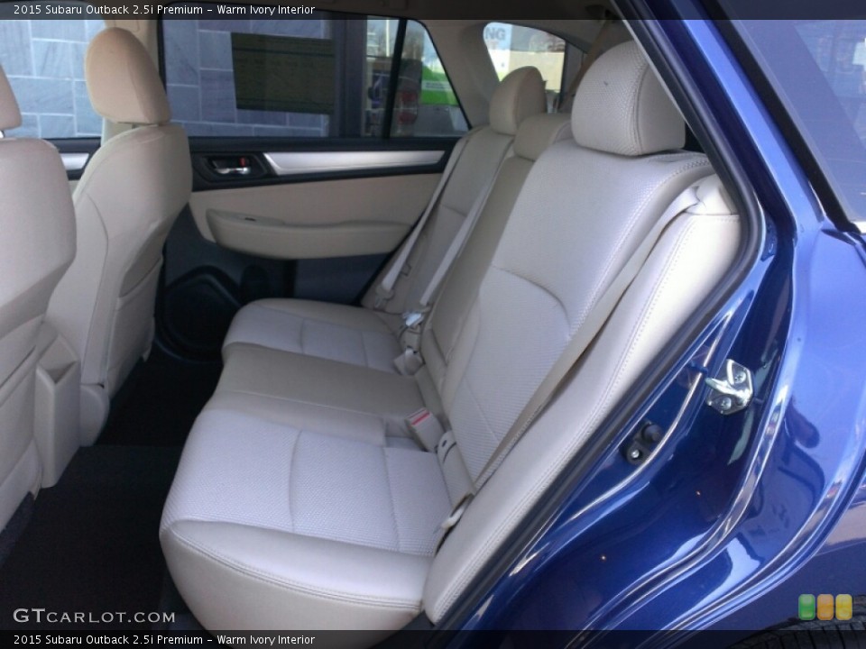 Warm Ivory Interior Rear Seat for the 2015 Subaru Outback 2.5i Premium #102078546