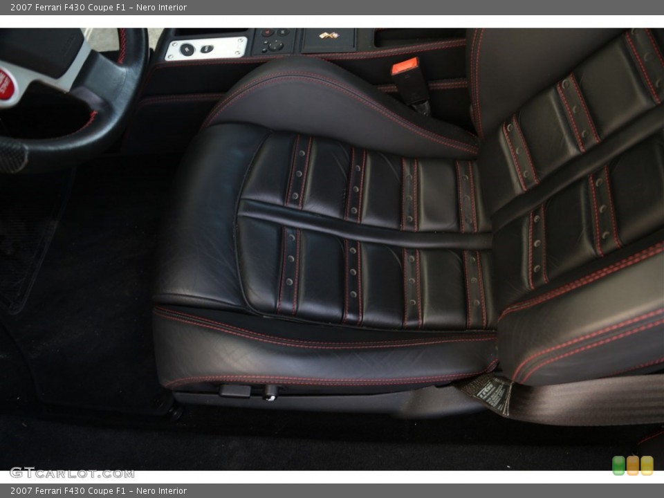 Nero Interior Front Seat for the 2007 Ferrari F430 Coupe F1 #102078576