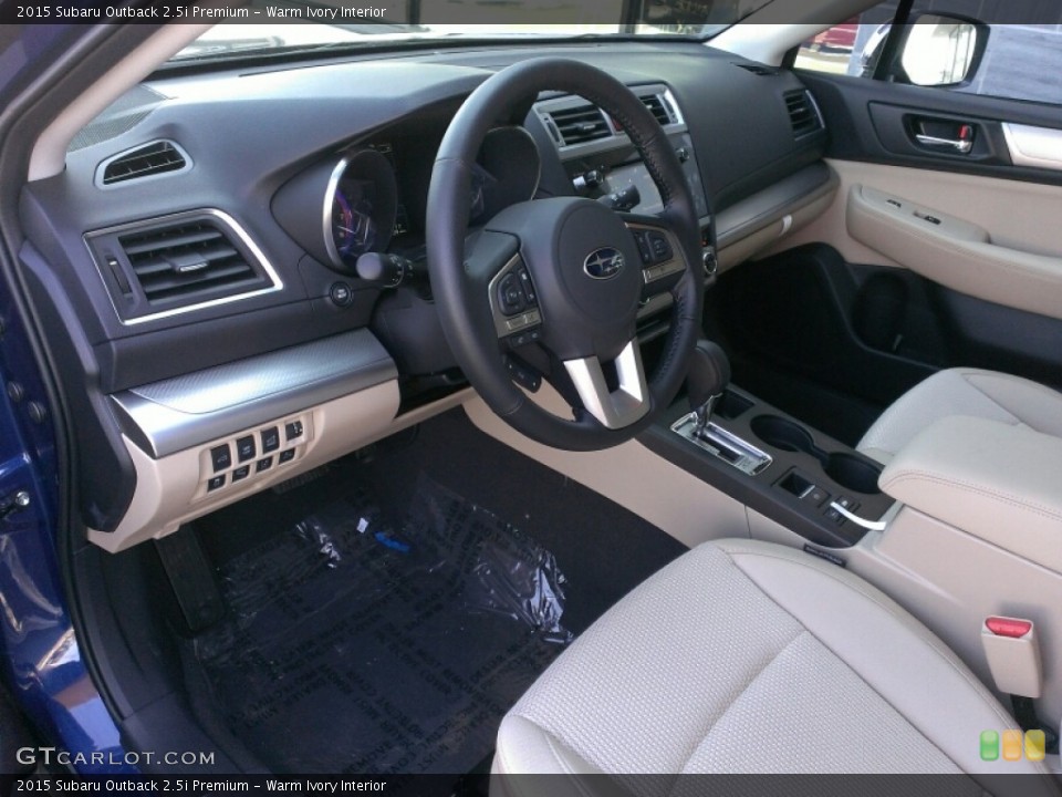 Warm Ivory Interior Prime Interior for the 2015 Subaru Outback 2.5i Premium #102078594
