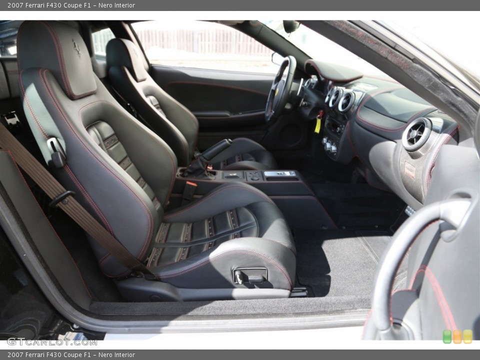 Nero Interior Front Seat for the 2007 Ferrari F430 Coupe F1 #102078612