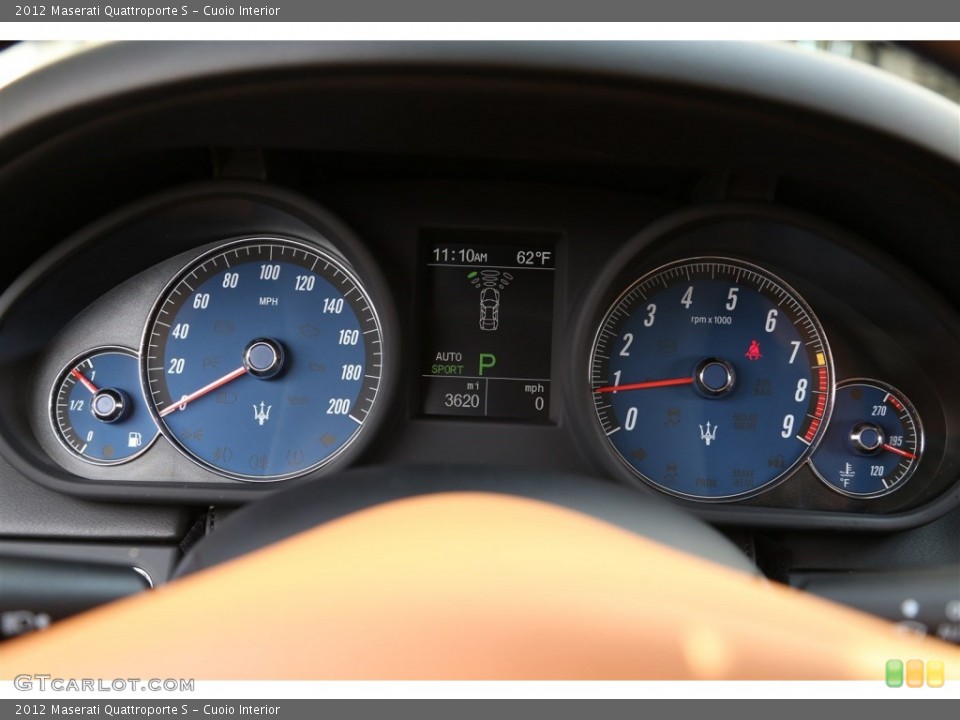 Cuoio Interior Gauges for the 2012 Maserati Quattroporte S #102078939