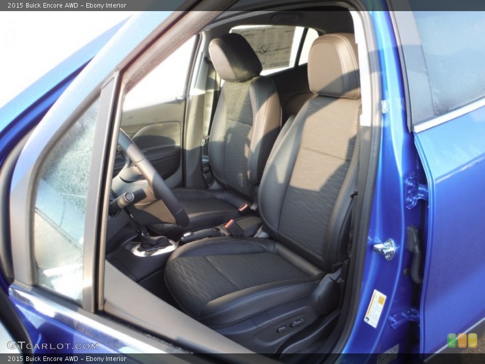 Ebony Interior Front Seat for the 2015 Buick Encore AWD #102079275