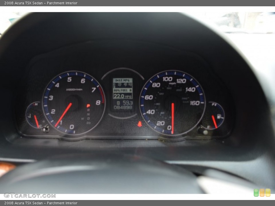 Parchment Interior Gauges for the 2008 Acura TSX Sedan #102081836