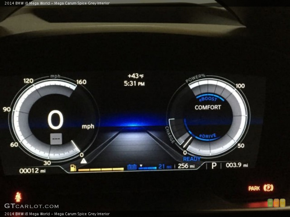 Mega Carum Spice Grey Interior Gauges for the 2014 BMW i8 Mega World #102083400