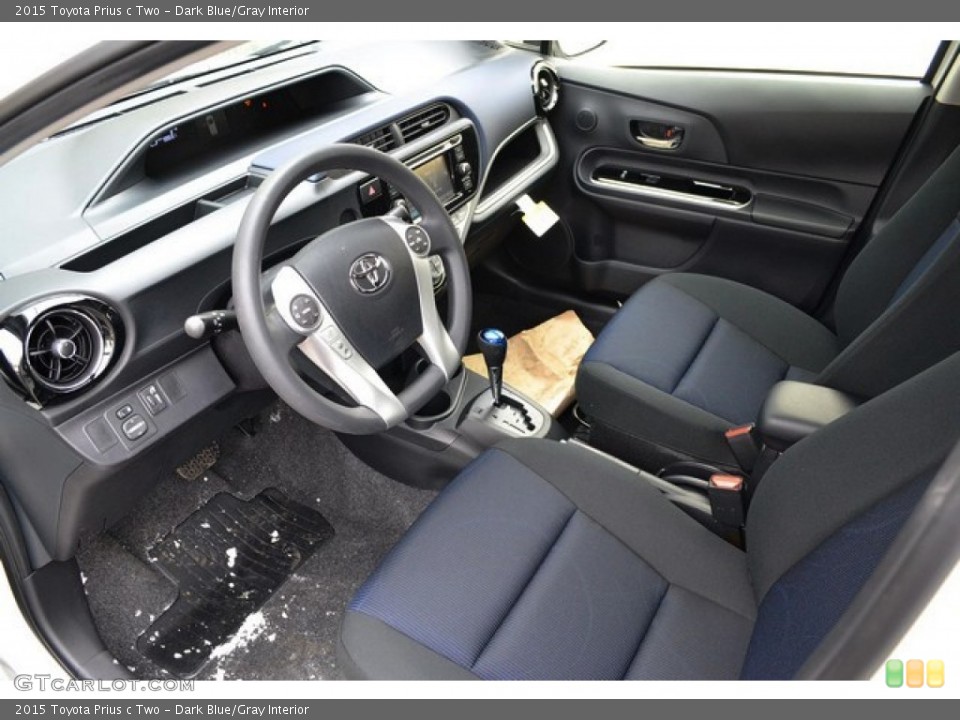 Dark Blue/Gray Interior Prime Interior for the 2015 Toyota Prius c Two #102086448