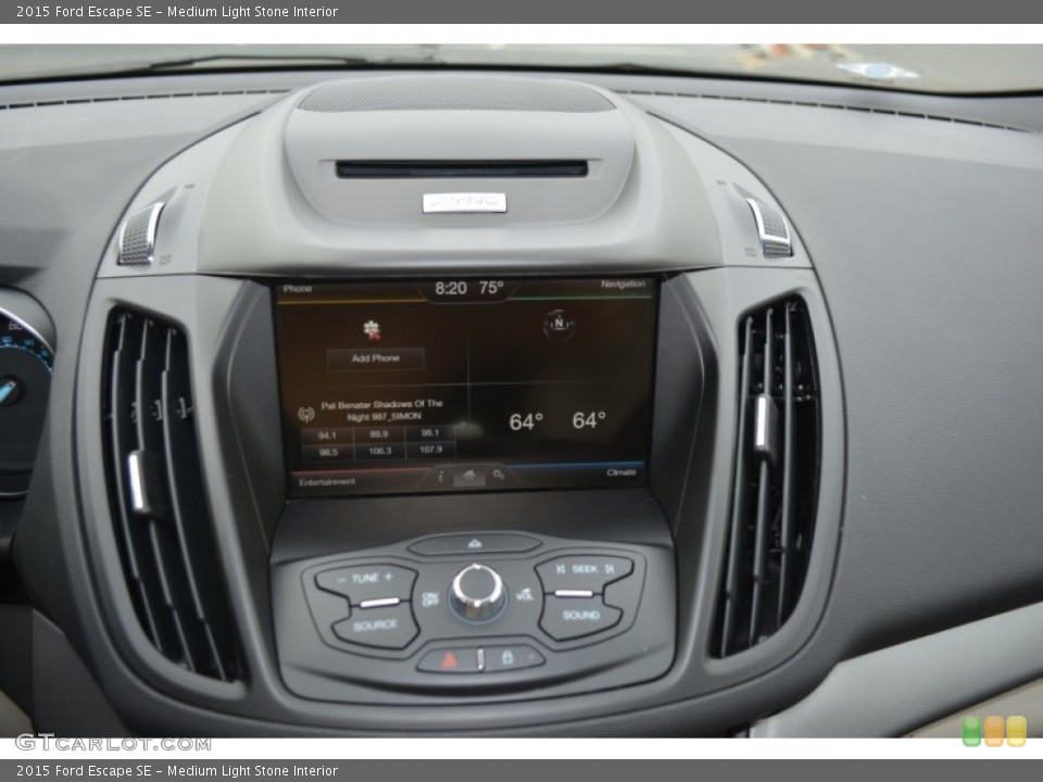 Medium Light Stone Interior Controls for the 2015 Ford Escape SE #102087408