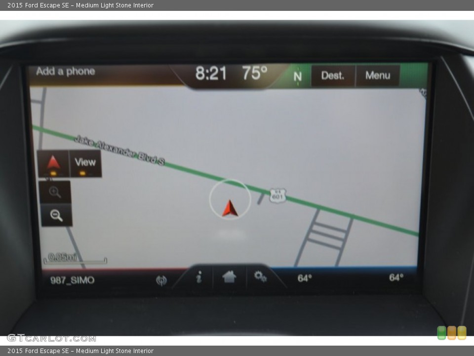 Medium Light Stone Interior Navigation for the 2015 Ford Escape SE #102087469