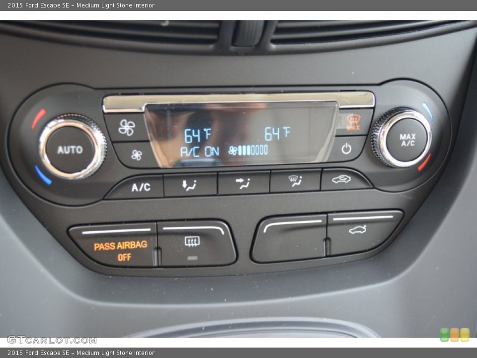 Medium Light Stone Interior Controls for the 2015 Ford Escape SE #102087528