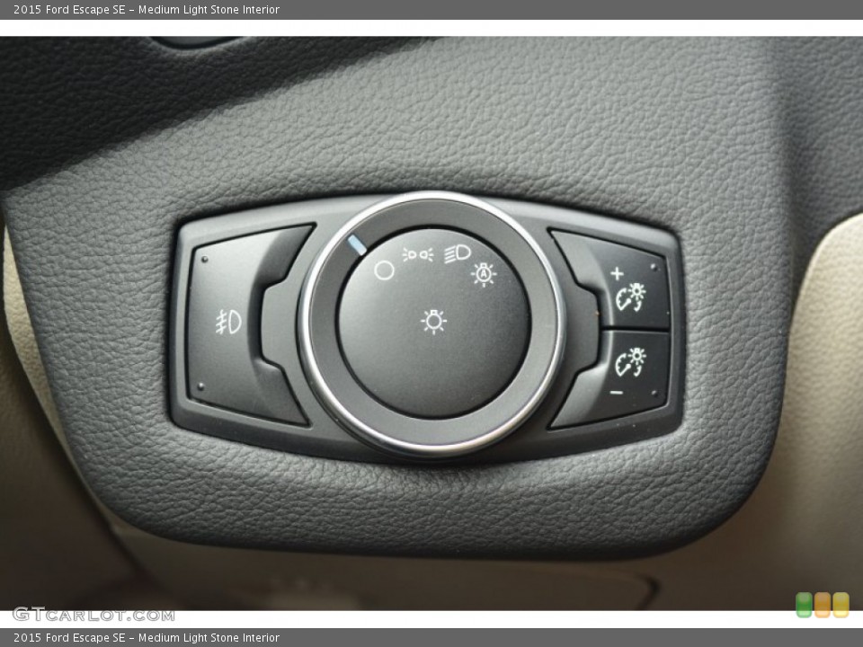 Medium Light Stone Interior Controls for the 2015 Ford Escape SE #102087654