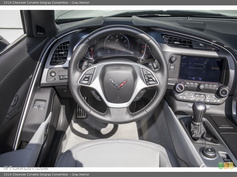 Gray Interior Dashboard for the 2014 Chevrolet Corvette Stingray Convertible #102089391